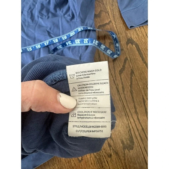 VINCE Men's Blue Pullover Hoodie Sweater 50% Modal 50% Pima- Size XL N0363 - Picture 6 of 7